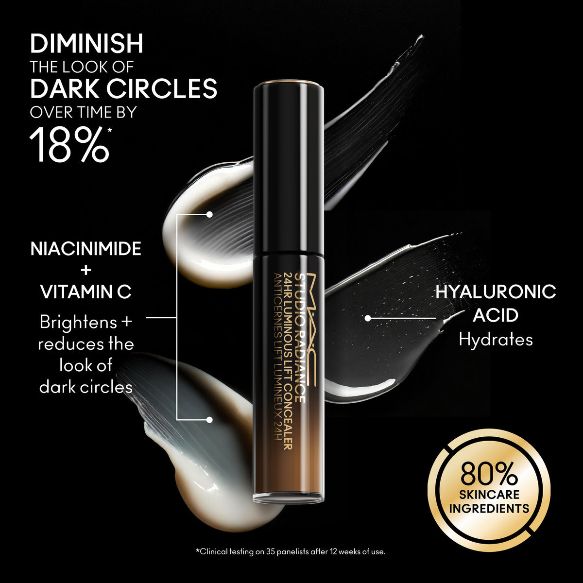 Studio Radiance 24HR Luminous Lift Concealer#NC11.5