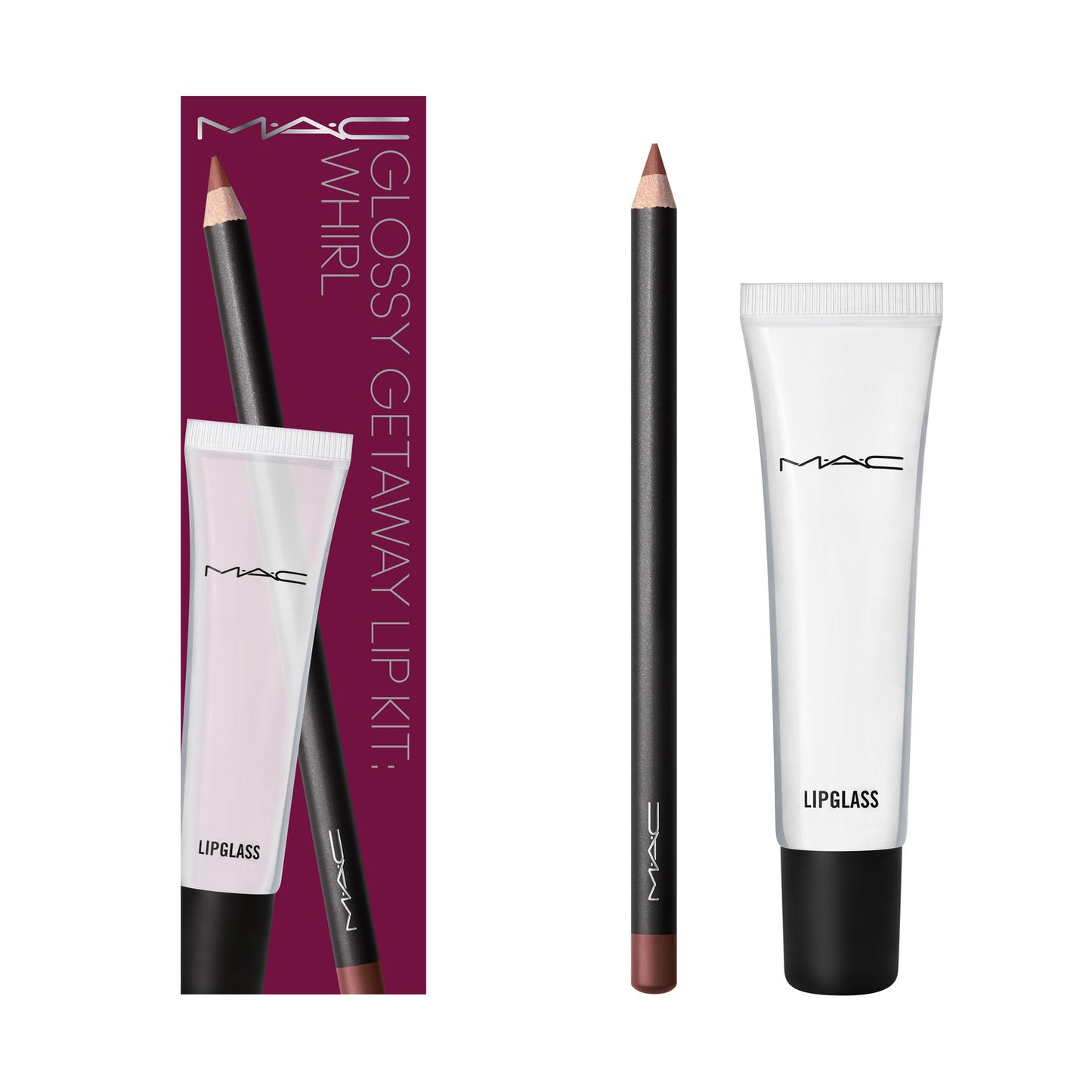 GLOSSY GETAWAY LIP KIT:  WHIRL