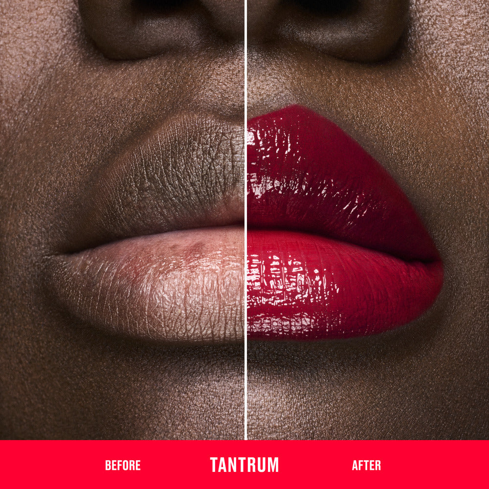 LIPGLASS CUSHION HIGH-PIGMENT LIP OIL#Tantrum